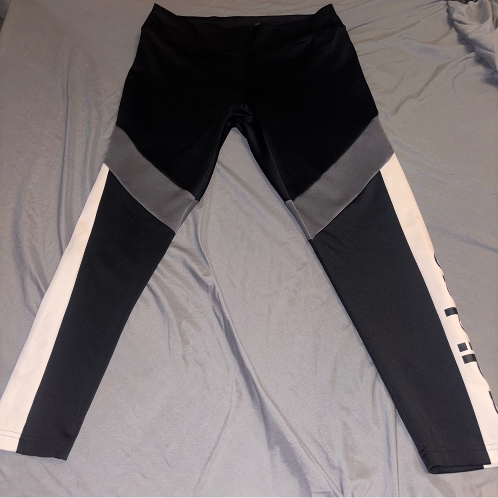 ADIDAS Women's Designed 2 Move Color Block 7/8 Tights Black Size L